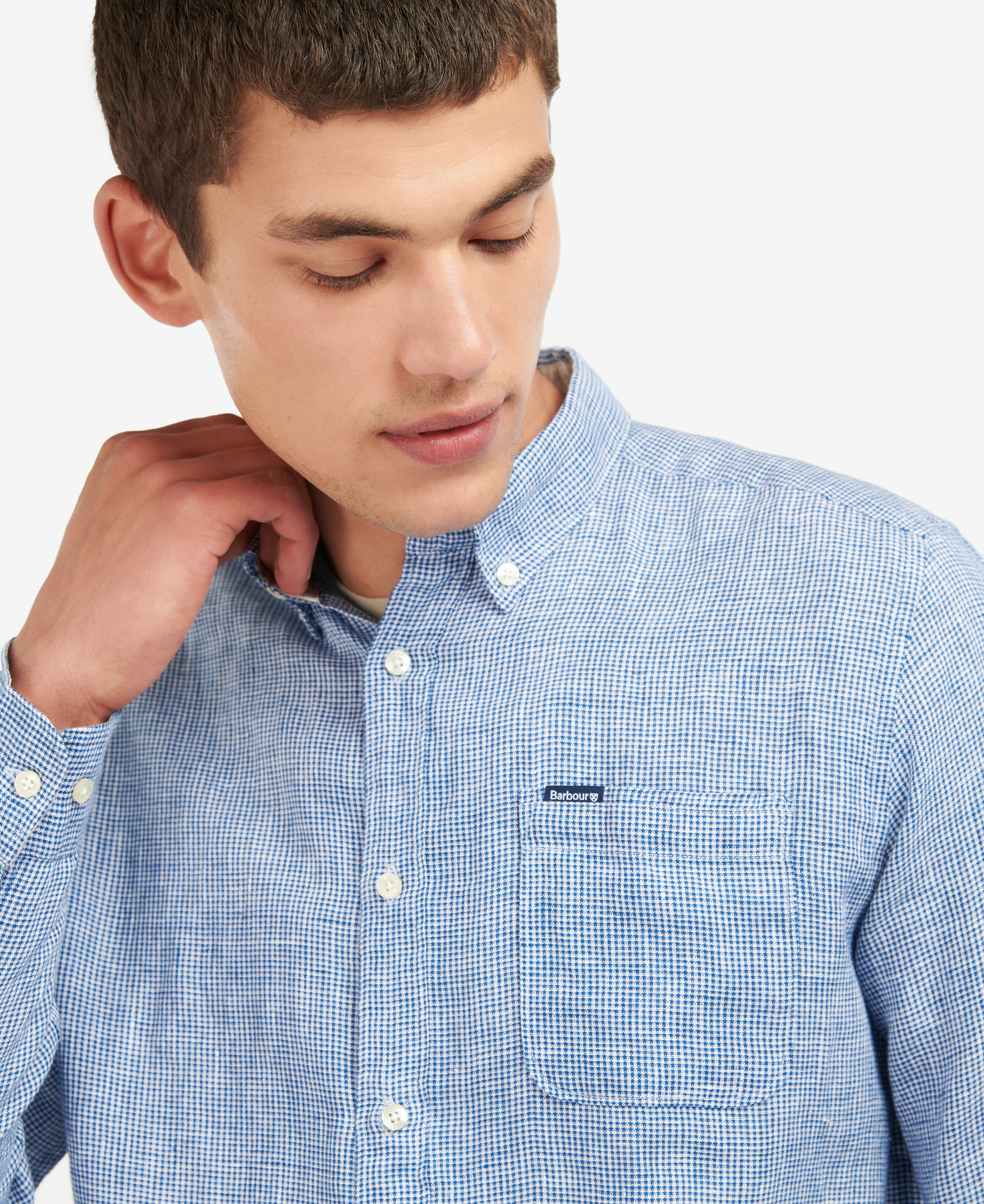 Camicia sartoriale di lino Linton image number 3