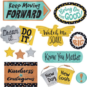I &hearts; Metal Phrases Bulletin Board Set