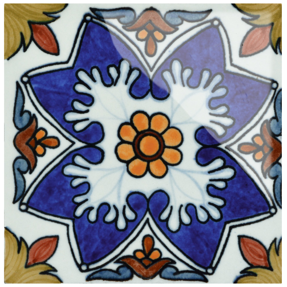 Provincial Deco Maceira 6 in. x 6 in. Porcelain Wall Tile
