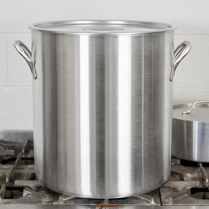 60-quart stainless steel stockpot