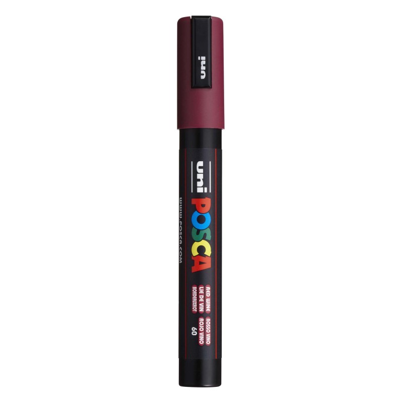 PC-5M Paint Markers, Medium Bullet Tip (1.8-2.5 mm), Red Wine