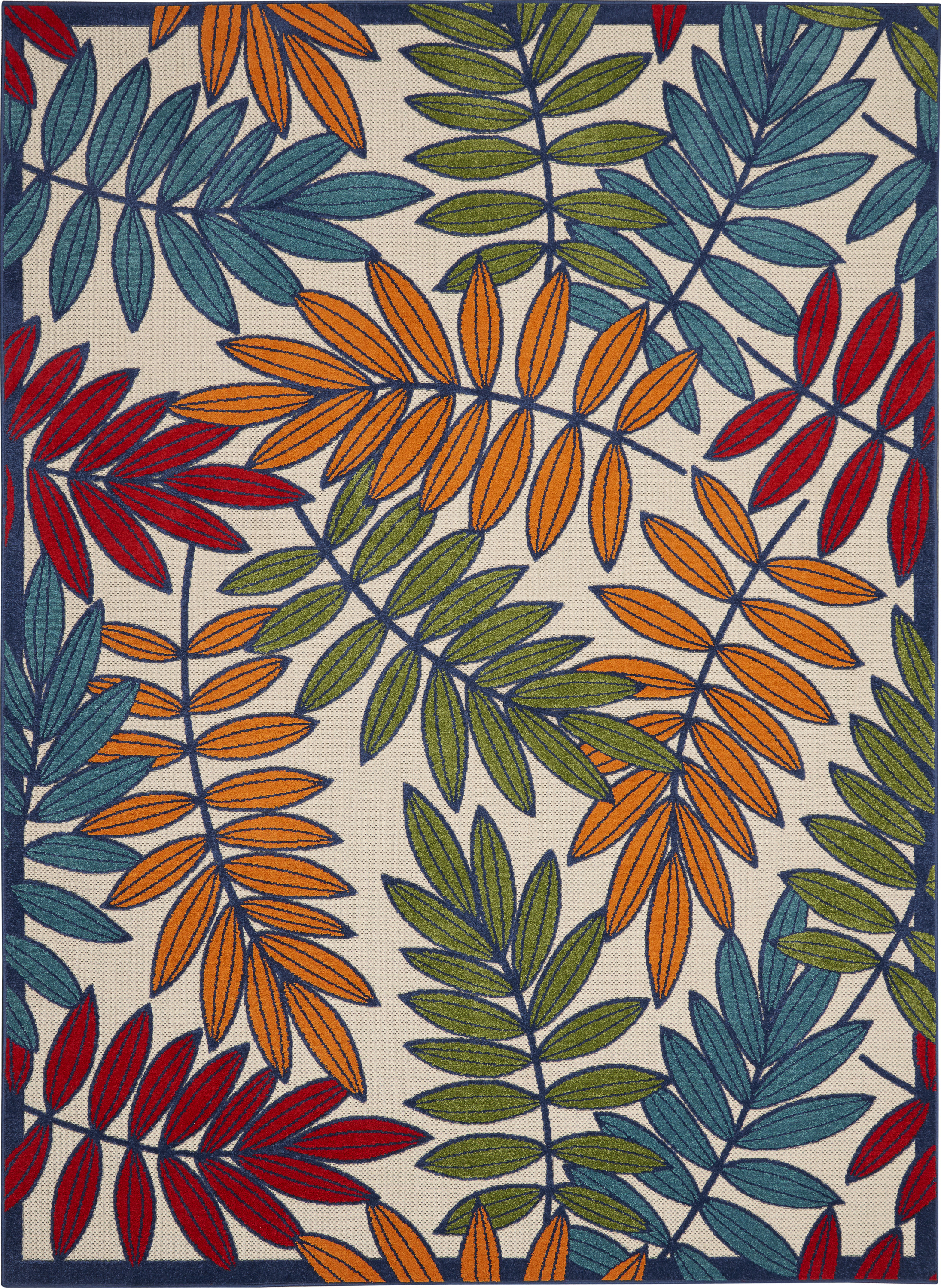 Nourison Aloha 7' x 10' Multicolor Tropical Rug