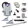 ProTeam, GoFit 3 Cordless 4Ah w/ ProBlade Hard Surface & Carpet Floor Tool Kit, 14", Backpack Vacuum