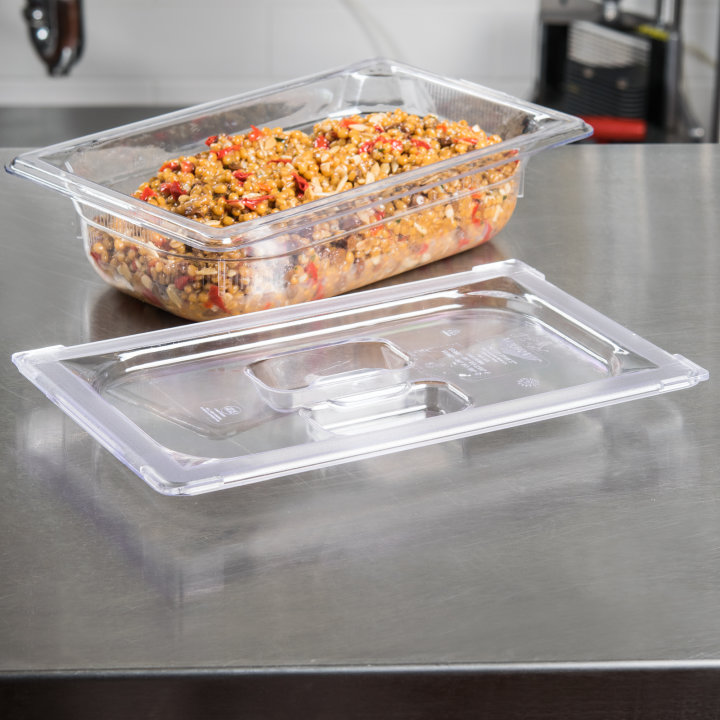 Fourth-size Super Pan® solid clear polycarbonate cover