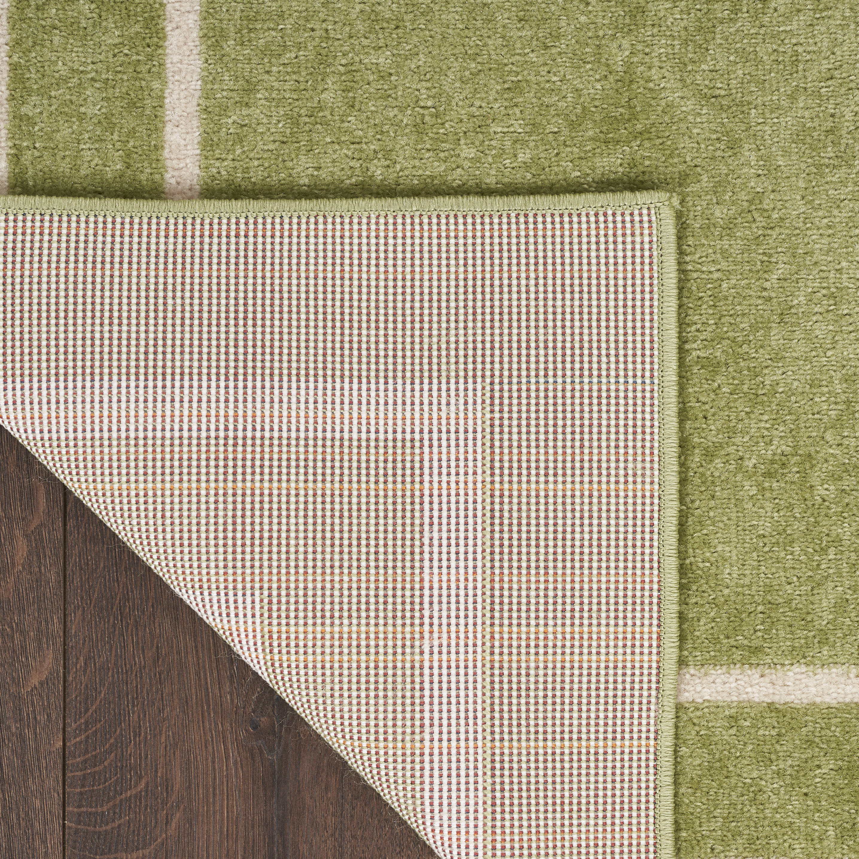 Nourison Nourison Essentials 6' x 9' Green Ivory Contemporary Rug