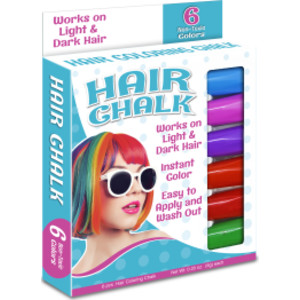 Hair Coloring Chalk, 6 Colors