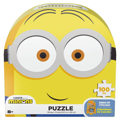 Minions Collectible Minion-shaped 100-piece Puzzle, for Kids Ages 8+