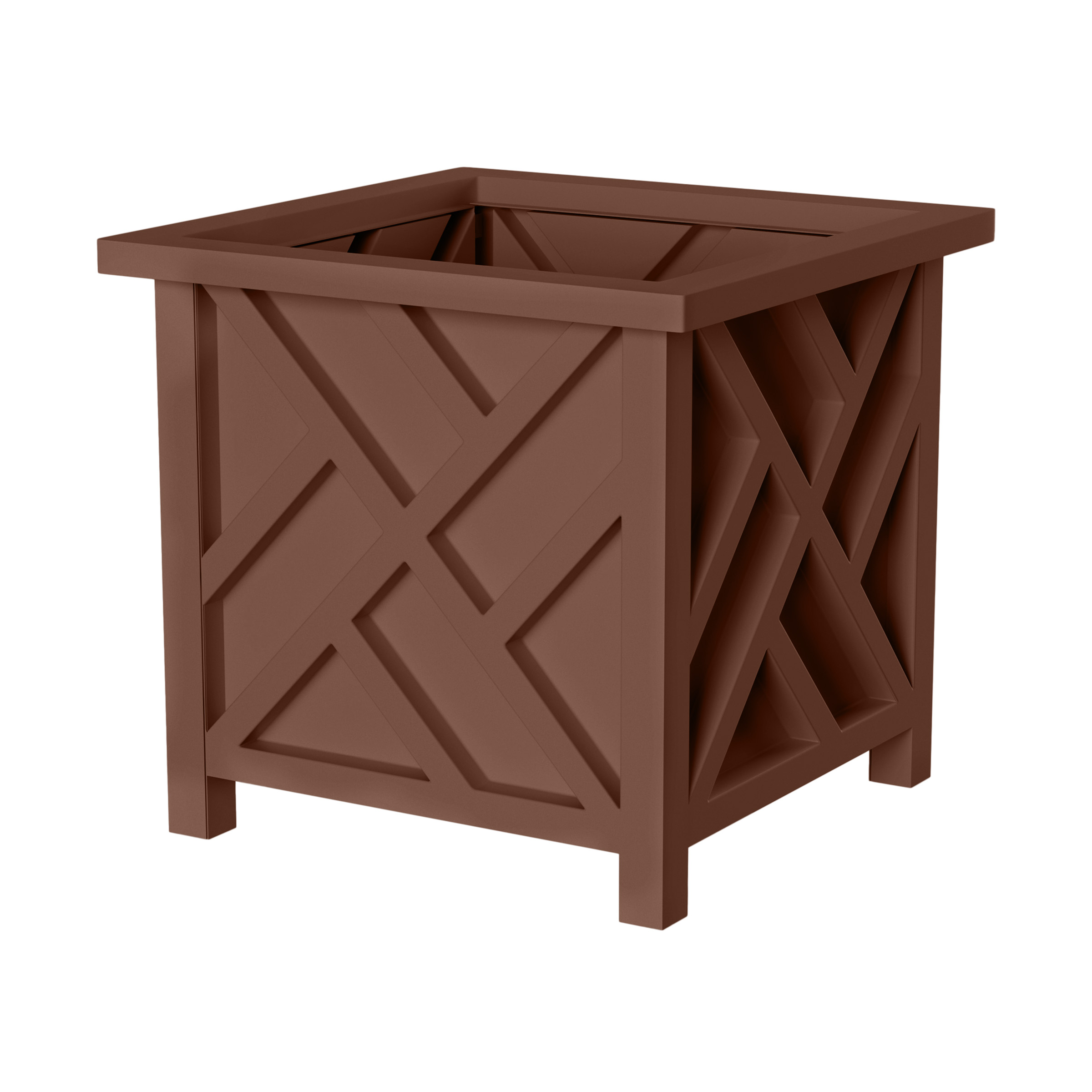 Garden Planter Box Plastic 14.75 x 13in Vegetable Flower Plant Pot Outdoor Yard - Picture 3 of 6