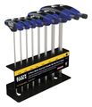Hex Kit Set Metric Ball End T-Handle 6-Inch with Stand 8-Piece
