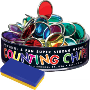 Block Magnet with 75 Counting Chips