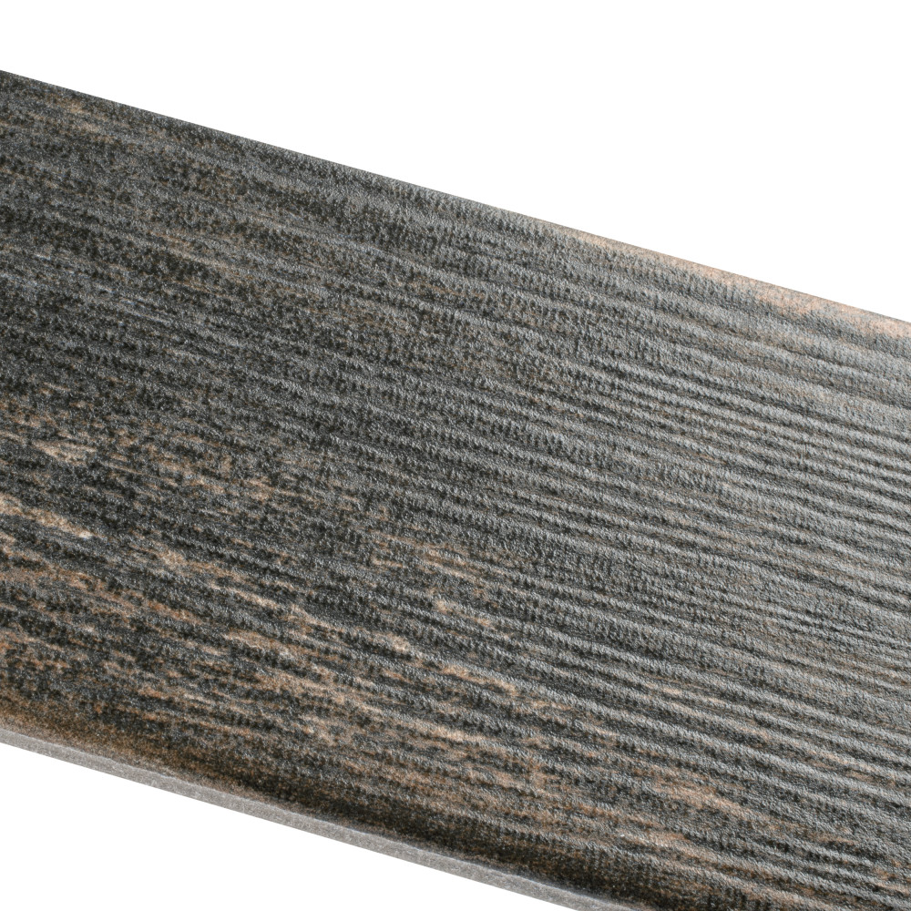 Bora Dark 3-1/8 in. x 17-1/2 in. Porcelain Floor and Wall Tile