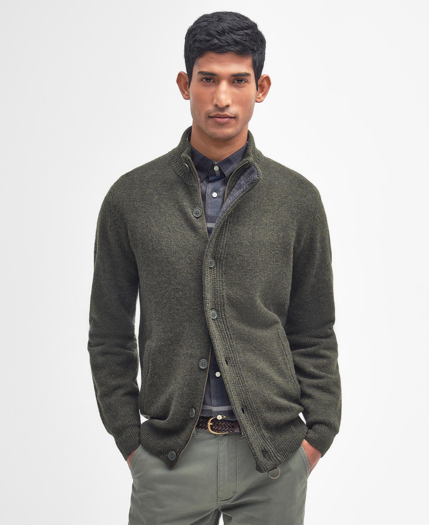 Essential Elbow-Patch Cardigan image number 0