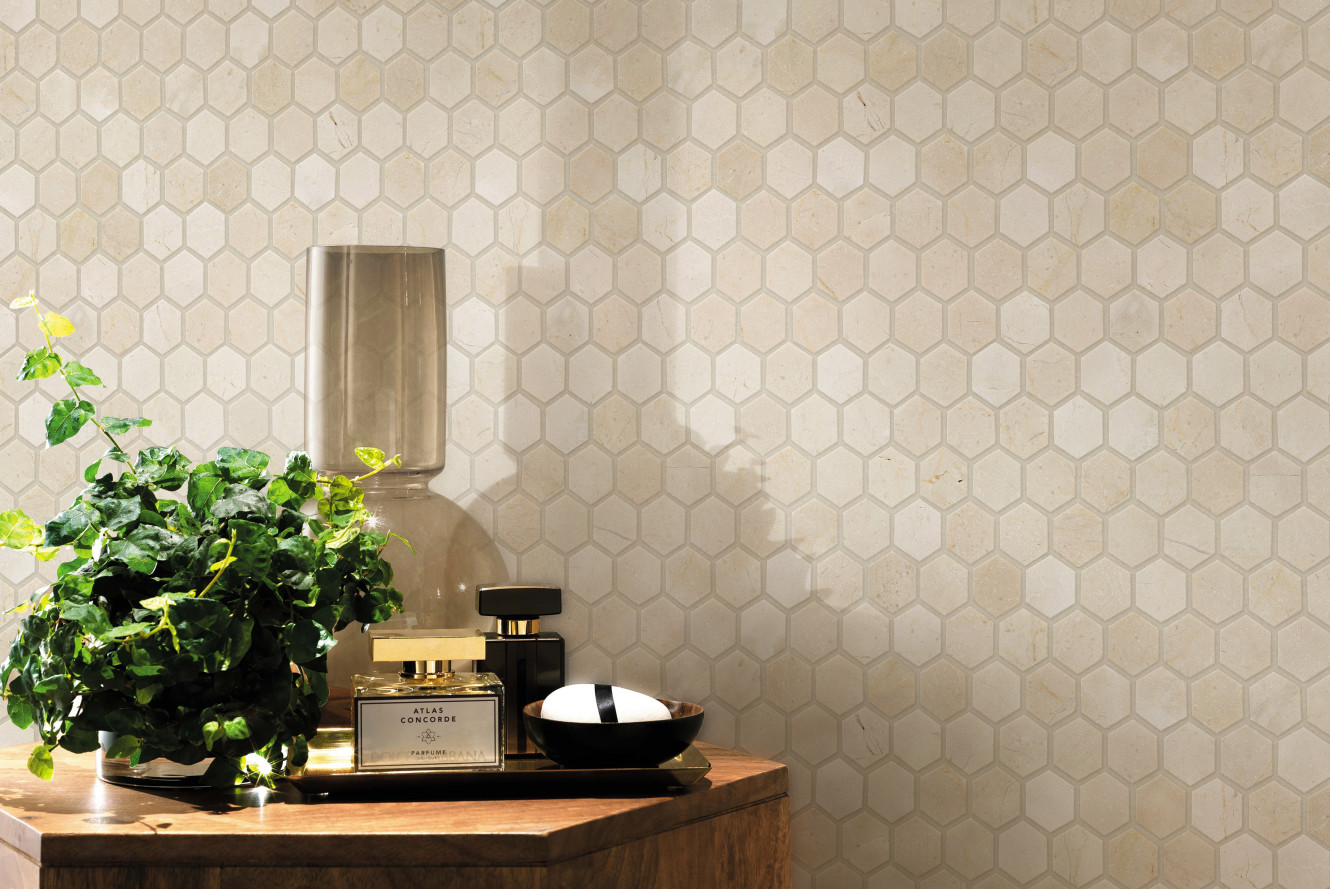 Frio Ivory Hexagon Mosaic
