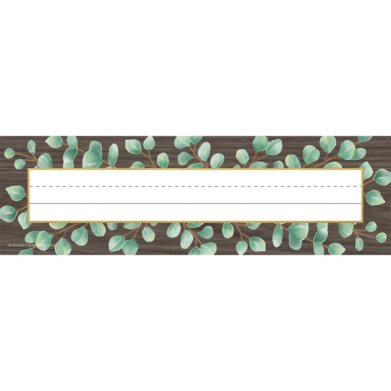 Eucalyptus Flat Name Plates, Pack of 36