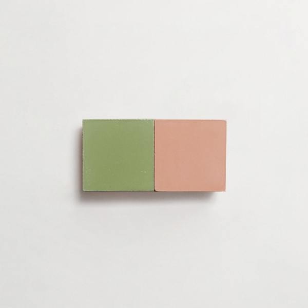 cement: mythology checkerboard | flanders | baguette | matte || matte | duo | grass + rouge | sample 