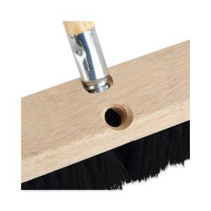 Boardwalk, 24in, Floor Brush Head, Tampico Bristles, Black