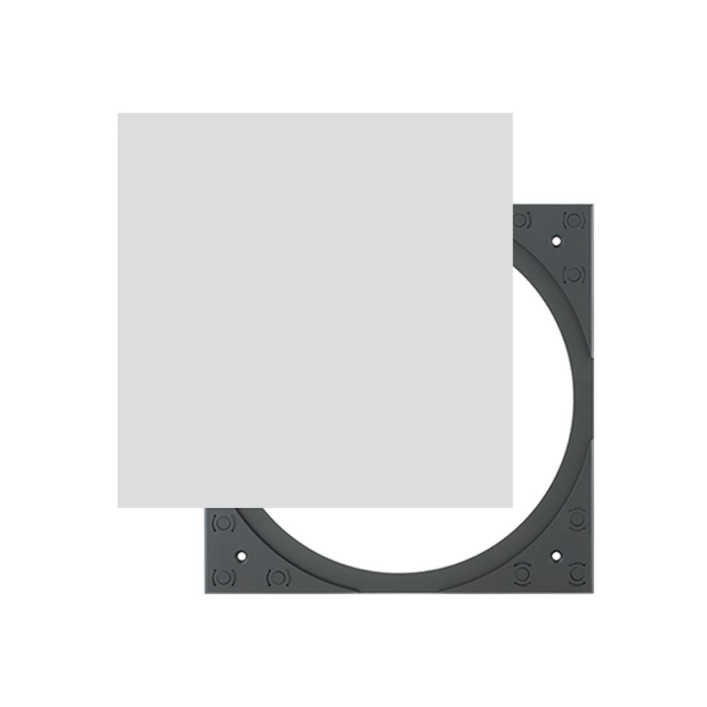 PS-C63/C61/C43RTLP SQUARE ADAPTER W/ GRILLE WHITE (5 PAIR PER BOX)