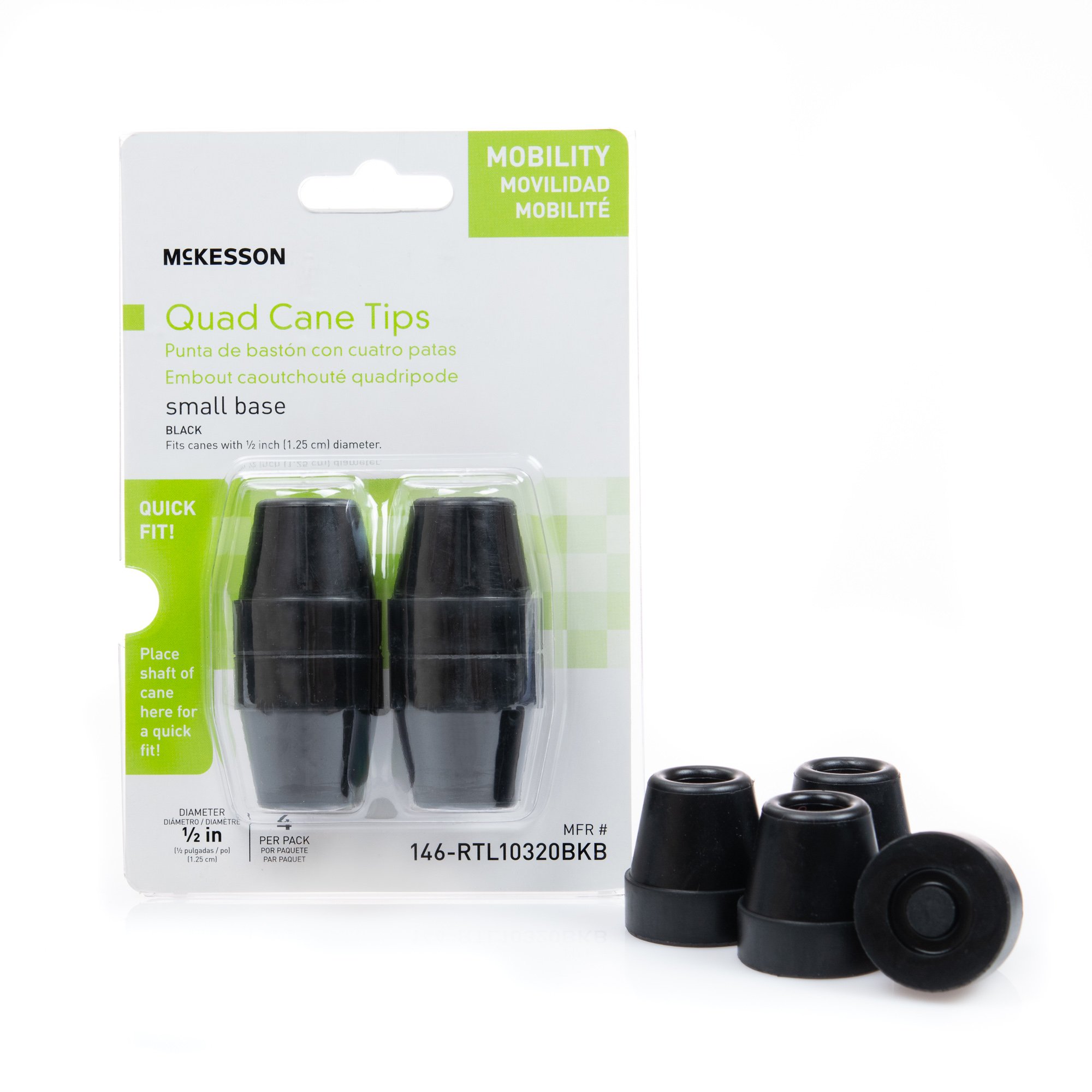 McKesson Quad Cane Tips MK 1095383