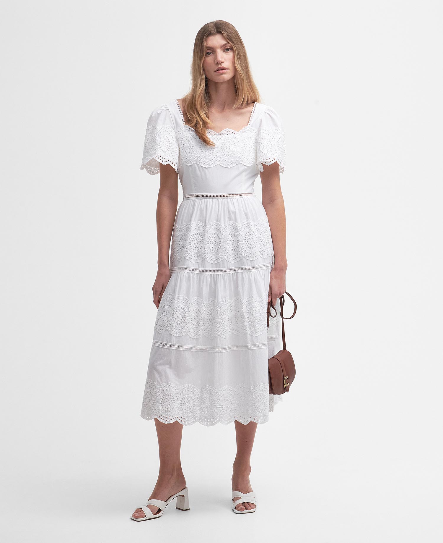 Joanne Broderie Midi Dress image number 0