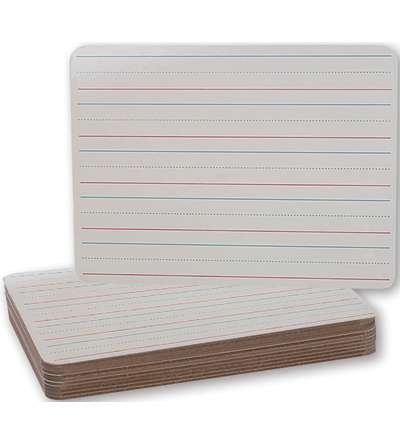 Double-Sided Dry Erase Boards, 9" x 12" Class Pack of 12