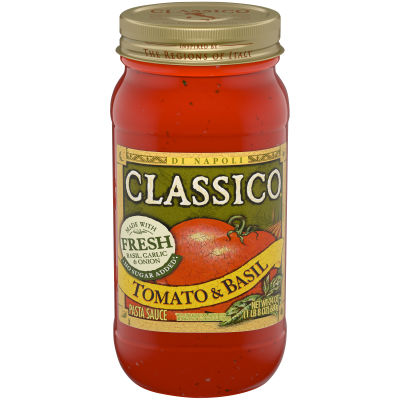 Classico Tomato & Basil Pasta Sauce, 24 oz Jar