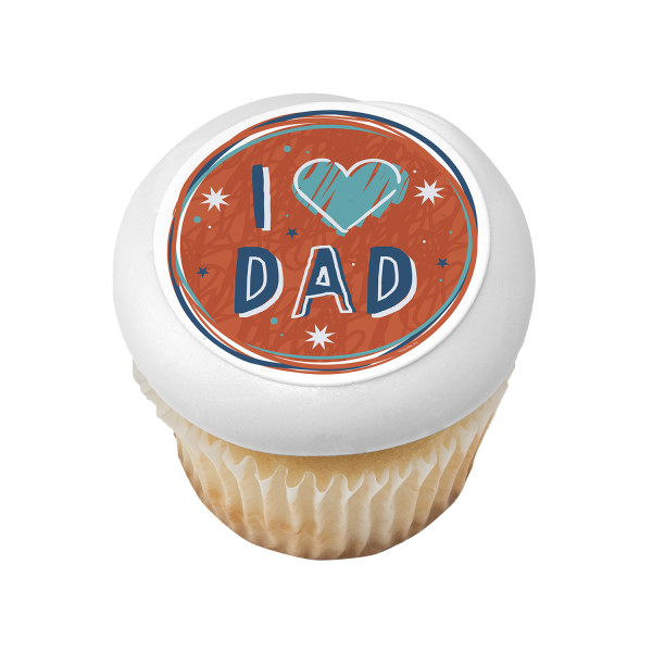 I Heart Dad PhotoCake® Edible Image®