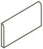 Baseline Taupe 2×6 Surface Bullnose Matte (6″ Glazed Edge)