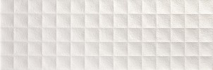 Ravine White 12×36 Cube Decorative Tile Rectified