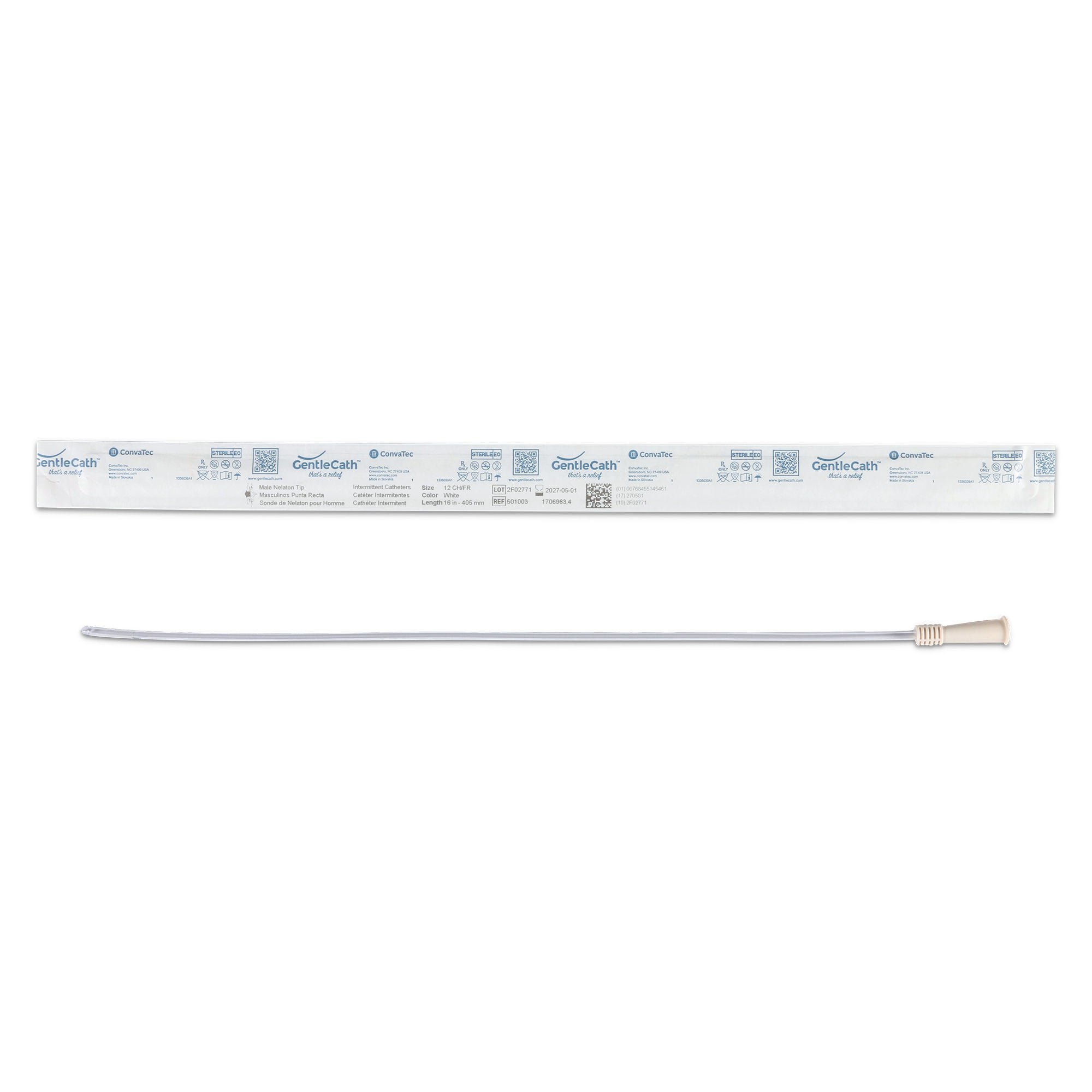 GentleCath™ Urethral Catheter, 12 Fr.