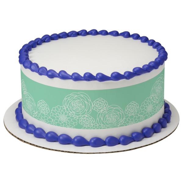 Felicitaciones por tu Graduación Floral PhotoCake® Edible Image® Strips