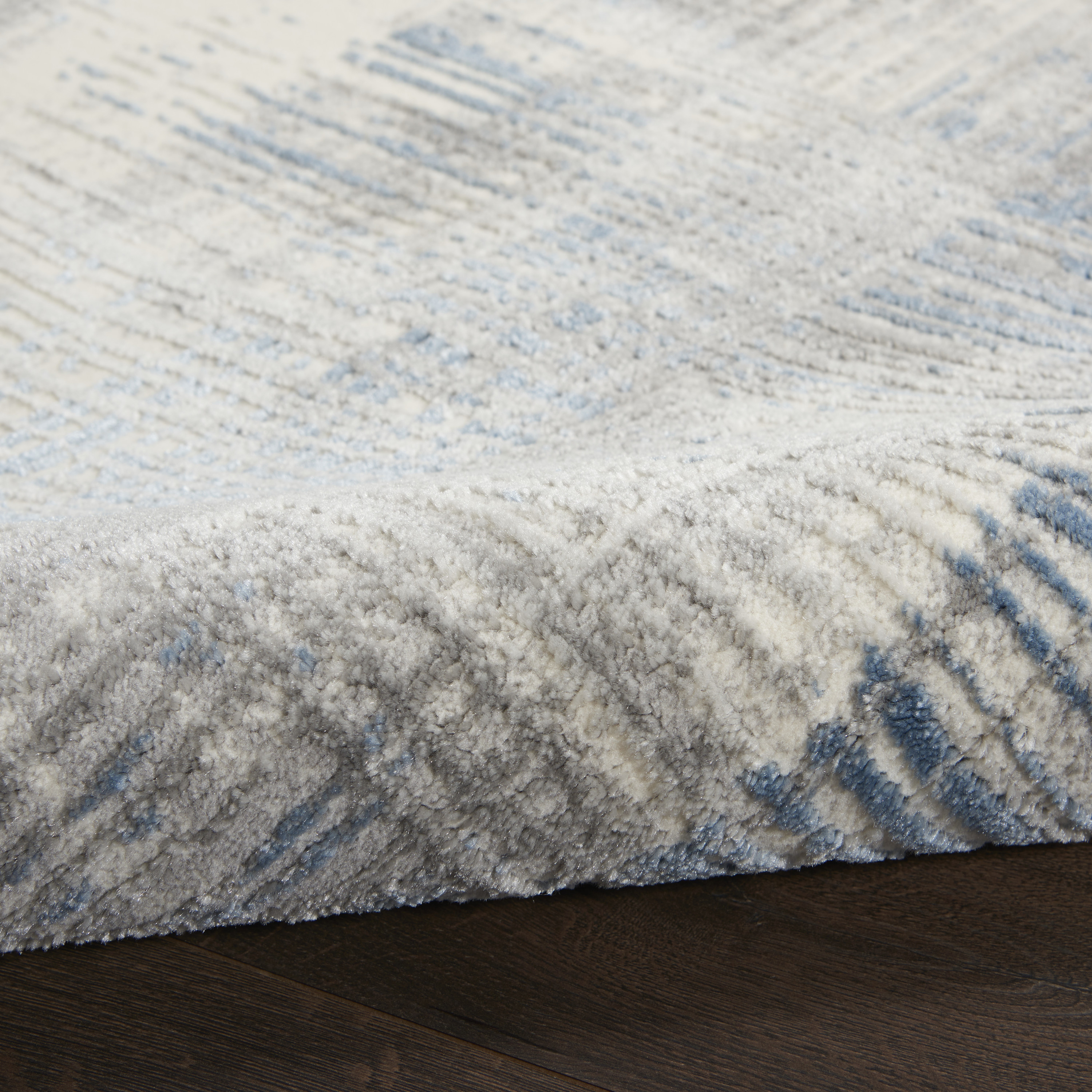 Nourison Solace 8' x 10' Ivory Grey Blue Modern Indoor Rug