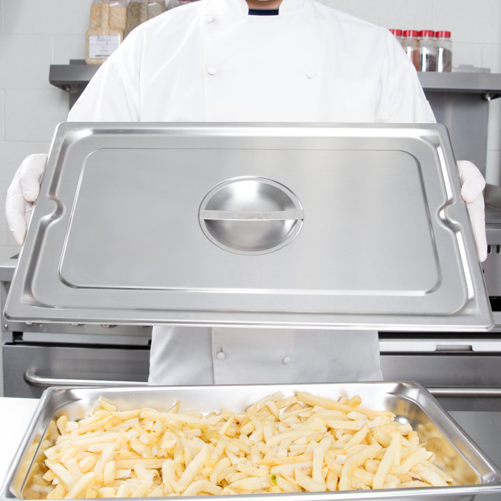 Full-size Super Pan 3® solid stainless steel cover
