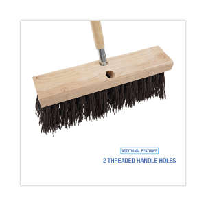 Boardwalk, 6.25in, Street Broom Head, Polypropylene Bristles, Brown