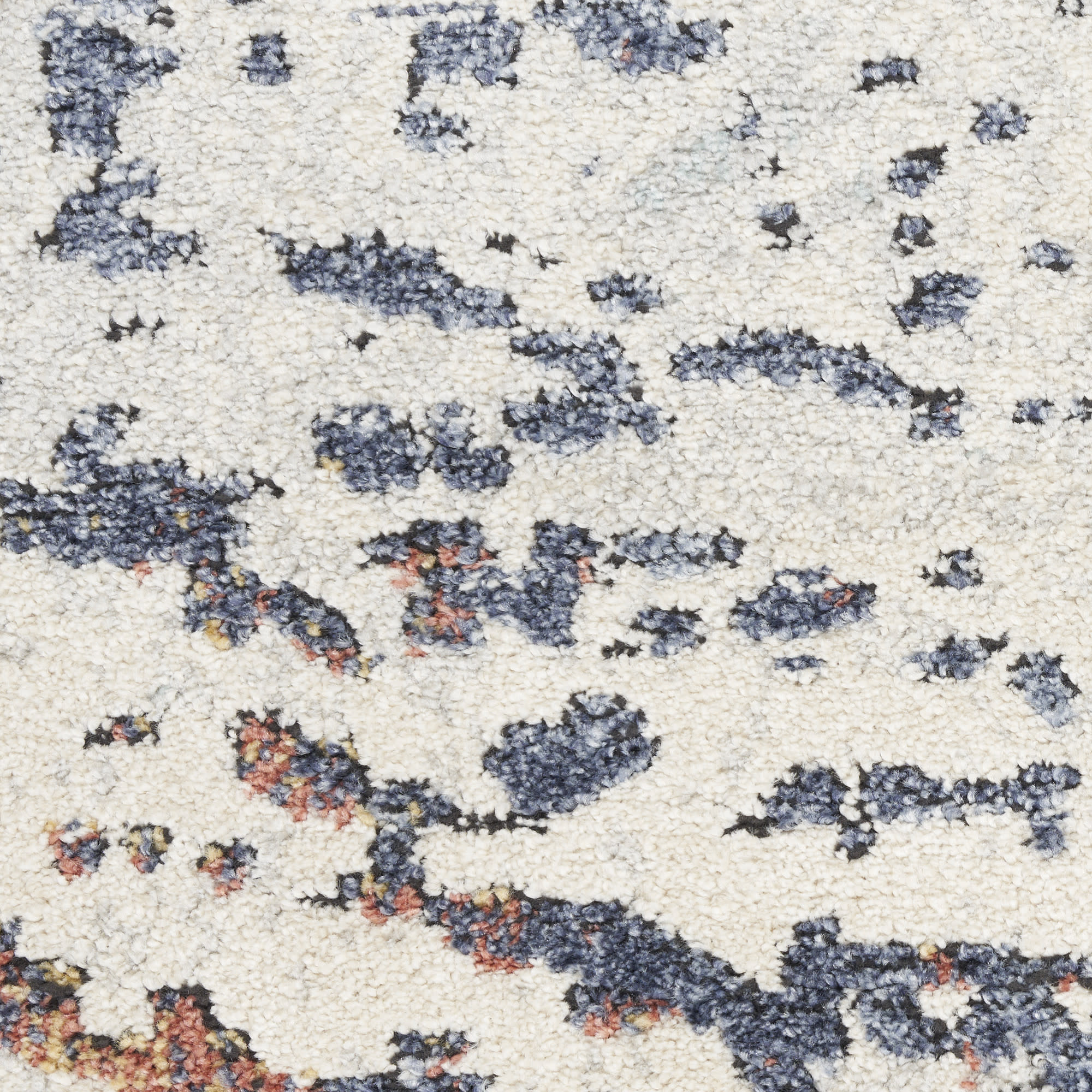 Nourison Motion 5'3" x 7' Ivory Blue Modern Indoor Rug