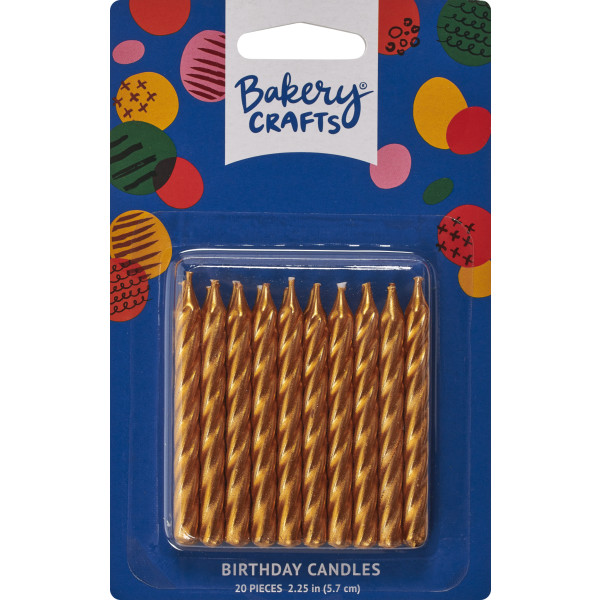 Gold Spiral Smooth & Spiral Candles