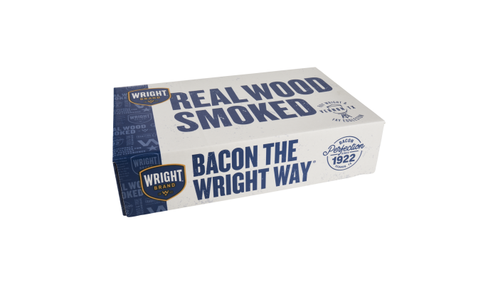 Wright® Brand Naturally Hickory Smoked Thin Sliced Bacon, Bulk, 15 Lbs, 18-22 Slices per Pound, Gas Flushed_image_5