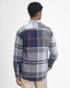 Dunoon Tailored Long-Sleeved Shirt Blue Granite