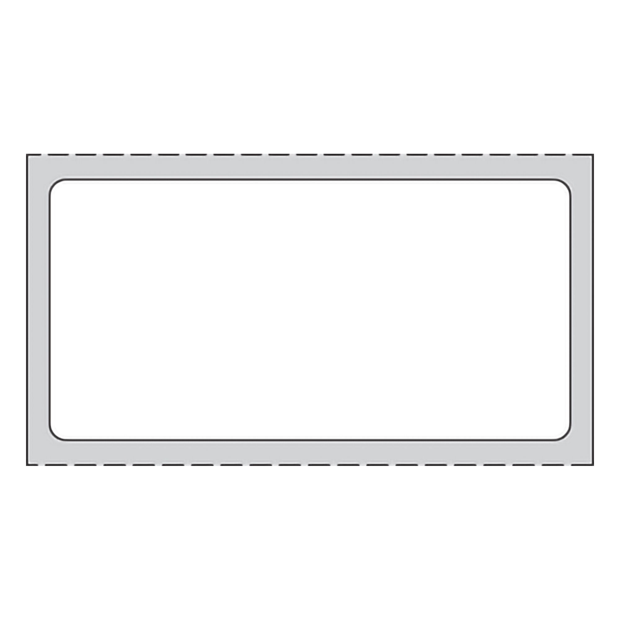 PDC® White Blank Thermal Label, 1 x 2 Inch