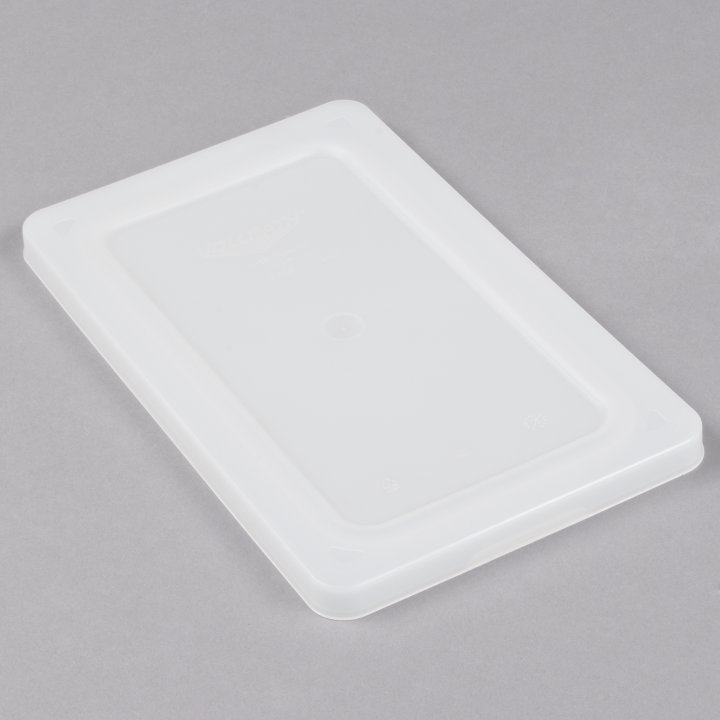 Fourth-size Super Pan V® flexible steam table pan lid in white