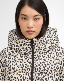Piumino Olivios con stampa Jasmine Leopard Print