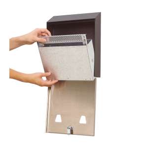 Rubbermaid Commercial, Smokers’ Station, Metal, Black, Smoking Receptacle