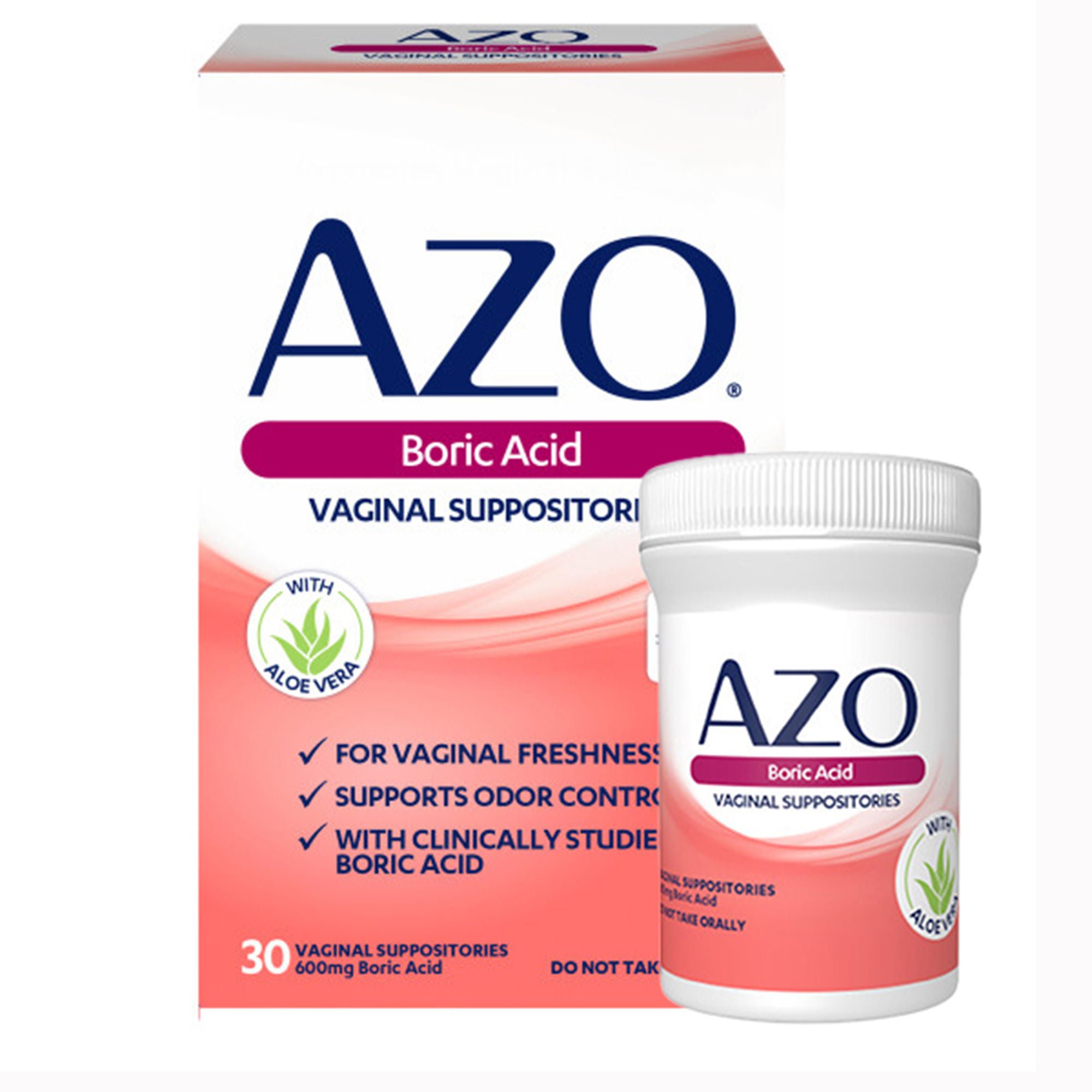 i-Health Inc SUPPOSITORIES, VAG AZO BORIC ACID 600MG (30/BX 24BX/CS)