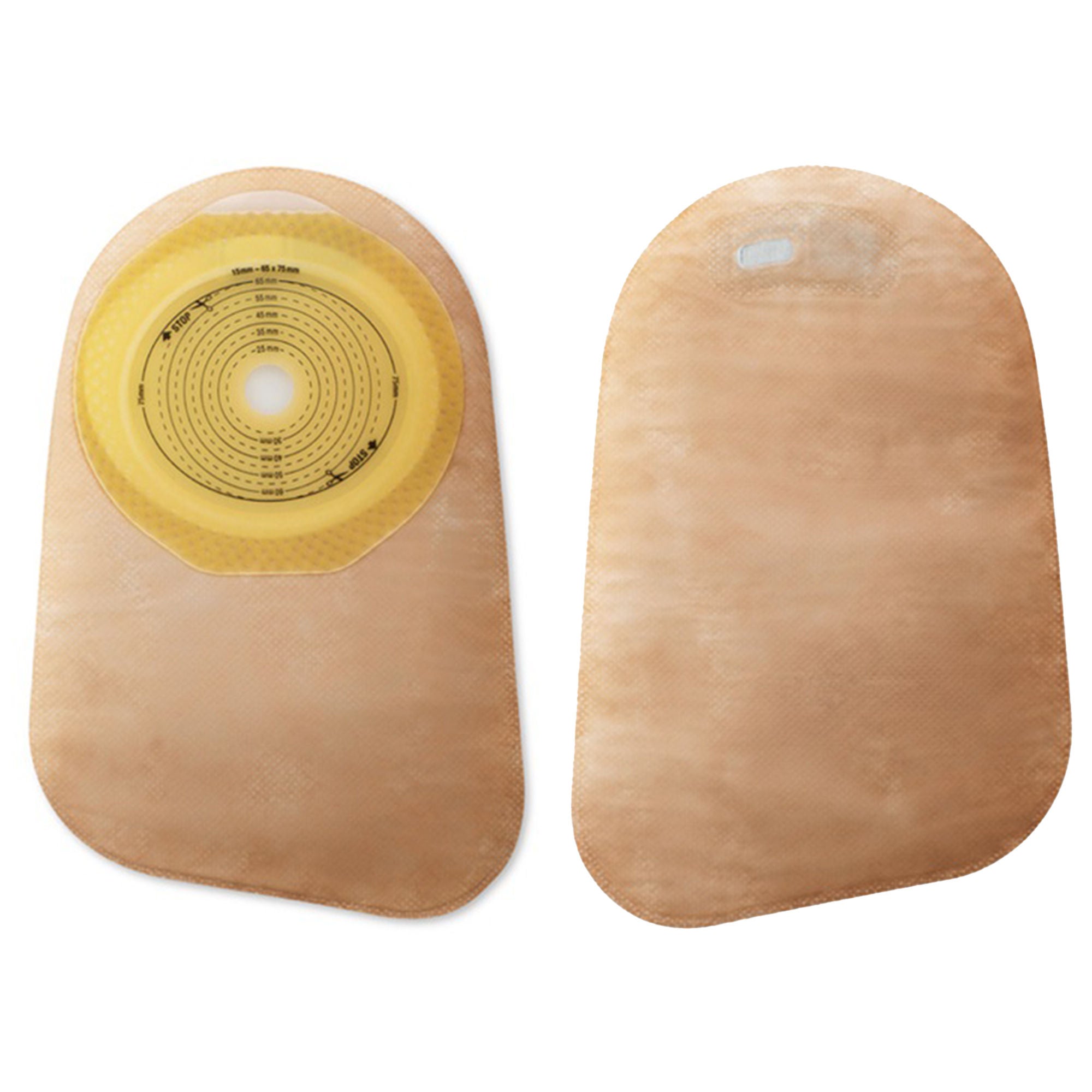 Premier™ 82325 One-Piece Beige Colostomy Pouch, Pre-cut to Fit 25 mm Stomas