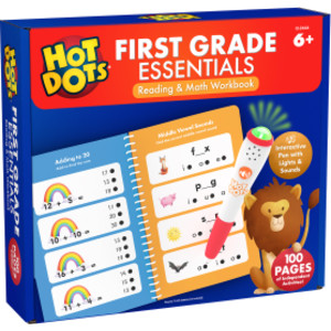 Hot Dots&reg; First Grade Essentials Reading & Math Workbook