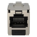 Mini-Com® TX5e™ Shielded Jack Module, Non-Keyed, Black
