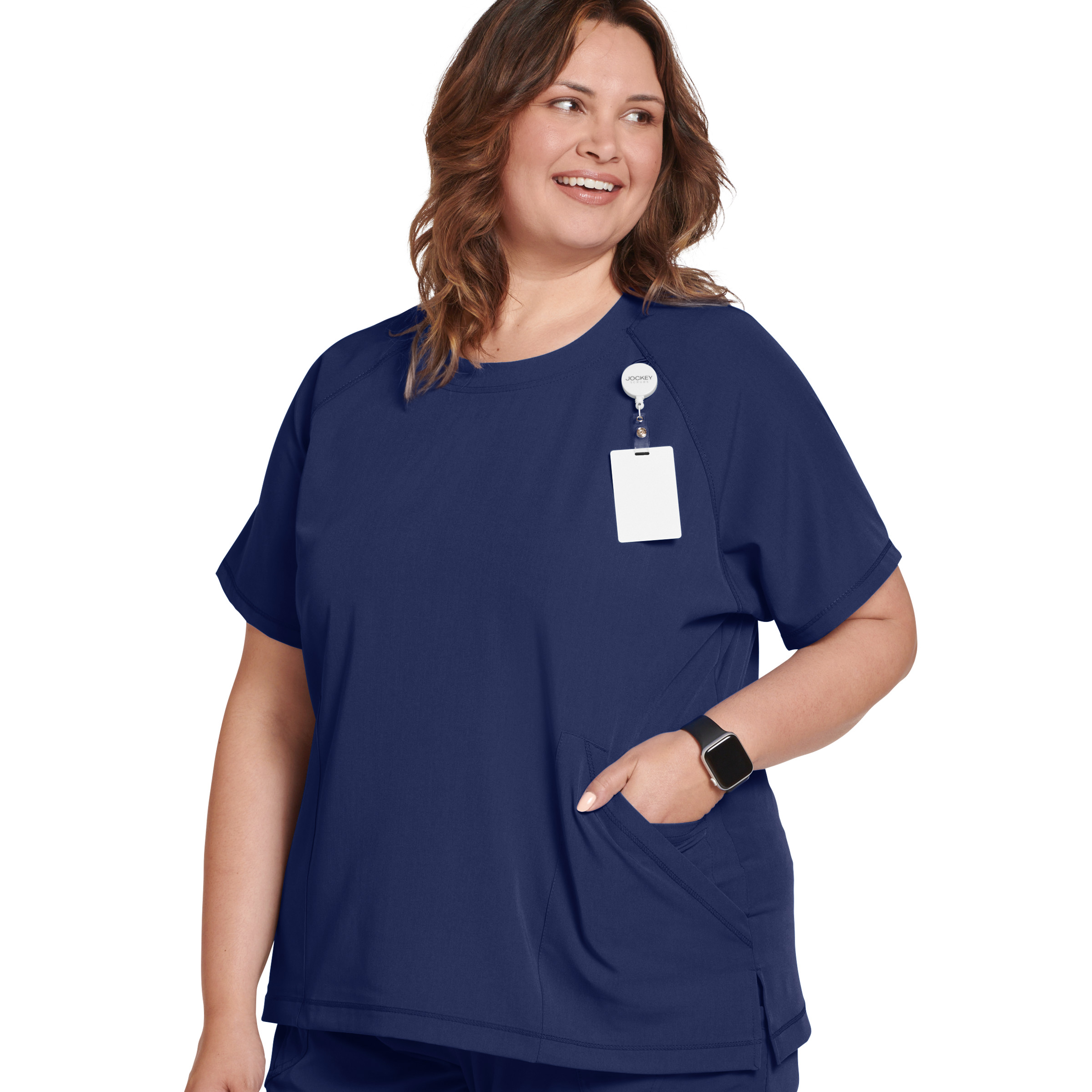 Jockey Women's Comfort Crew Scrub Top - Picture 20 of 29