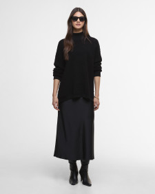 Kaia Funnel-Neck Jumper Black