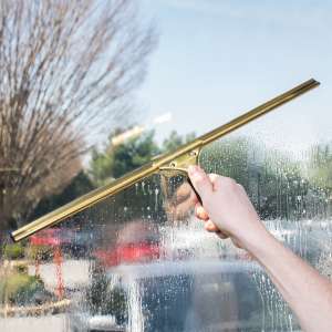 Unger, GoldenClip, 22", Brass, Rubber Squeegee