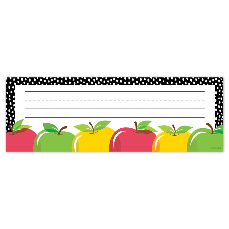 Apple Time Name Plates, Pack of 36