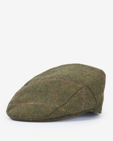 Crieff Flat Cap Olive-Purple-Yellow